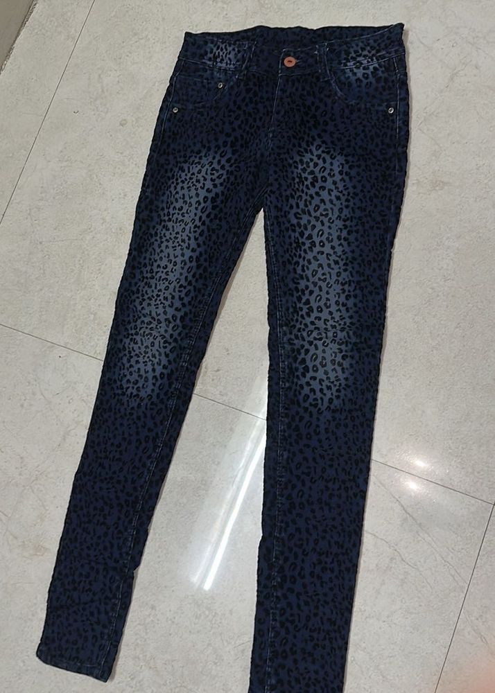 Animal Print Skinny Jeans