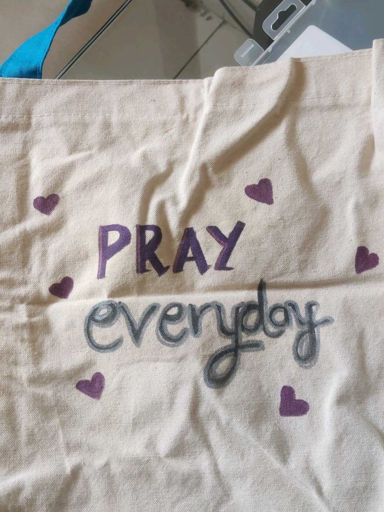 hand painted Tote Bag