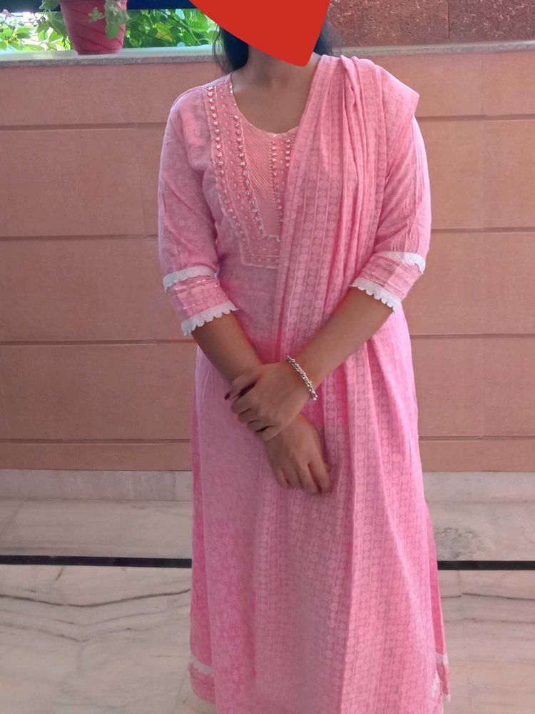 Light Pink Anarkali 💓🦢💓