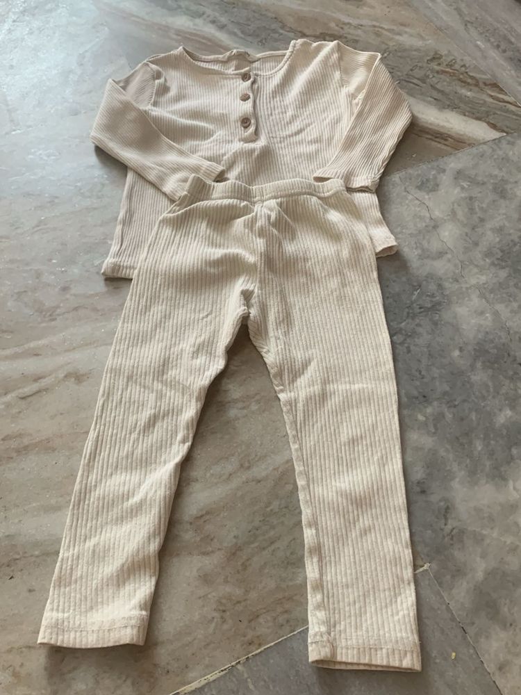 Cozy Ribbed Knit Pajama Set