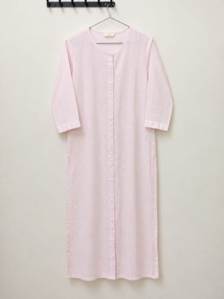 Pastel Pink Striped Kurta