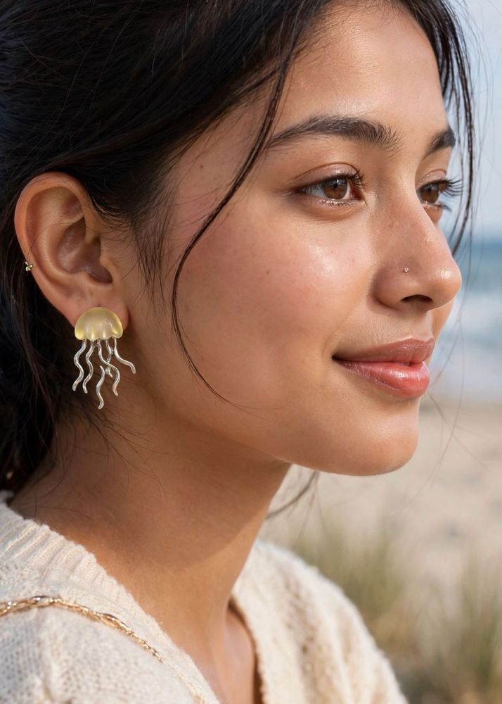 Unique Jellyfish Dangle Earrings