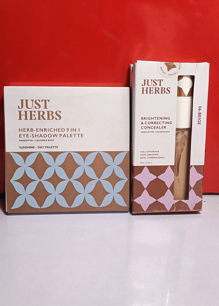 Combo Of Just Herb Concealer &amp; Eye Shadow Palette