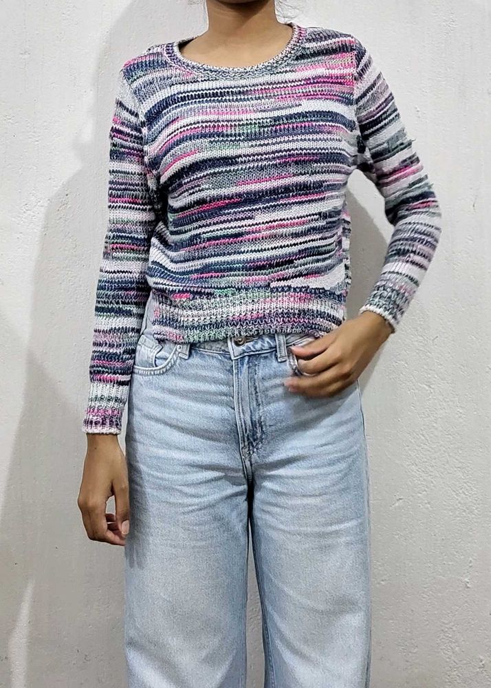 Cozy Striped Knit Sweater