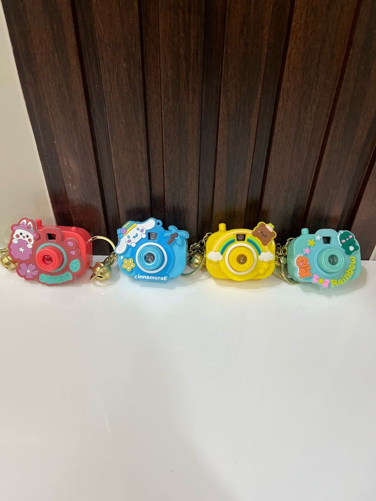 Projector Camera Keychain Set of 4