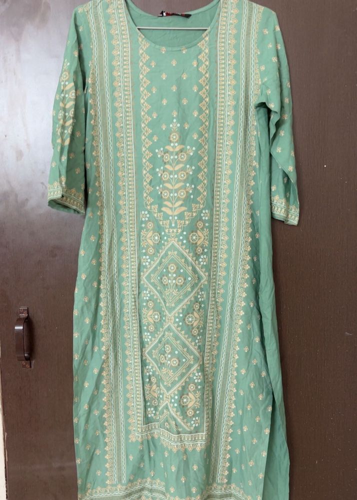 pista green kurti