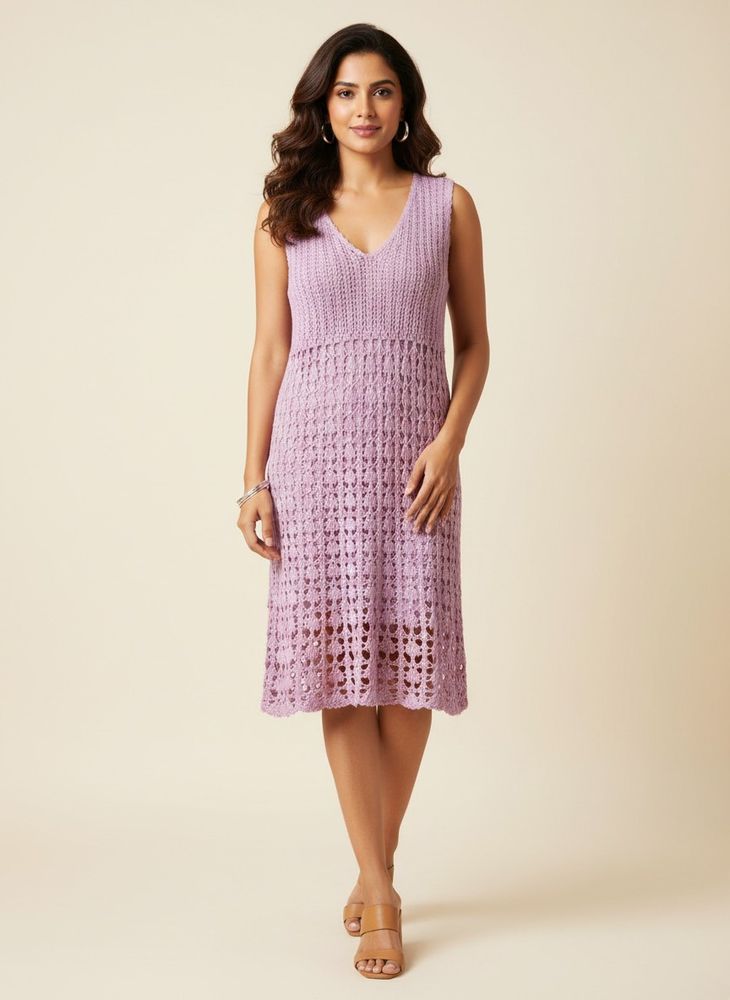 Knitted Lavender Dress
