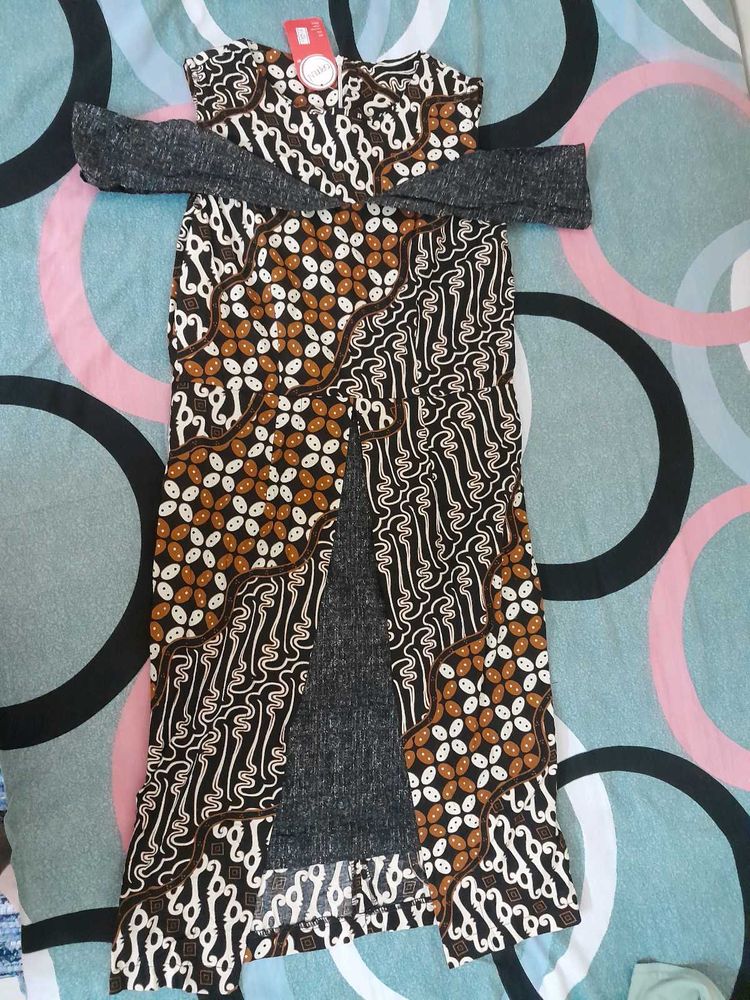 Batik Print bodycon dress