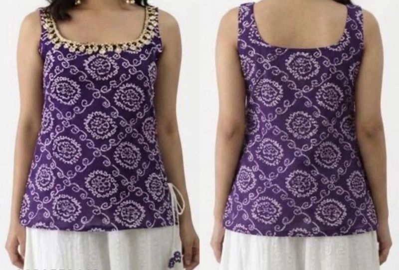 Elegant Purple Kurti Top
