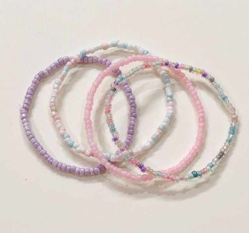 Cute Beaded Bracelets 4 Set