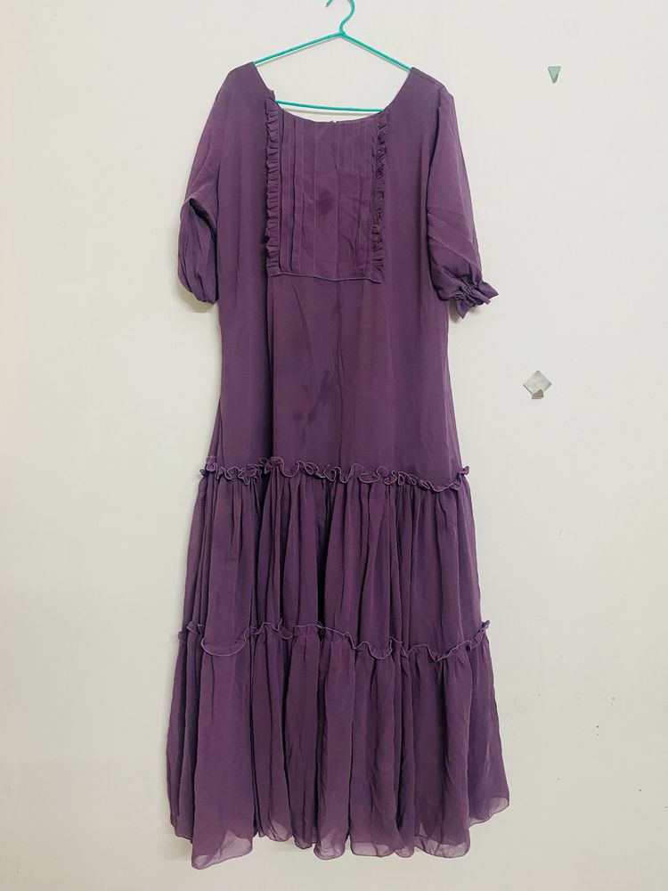 A Line Top Georgette Used One
