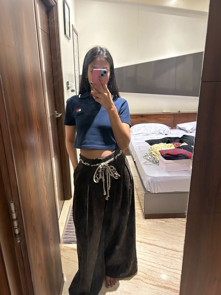 Korean bottoms with rope tie