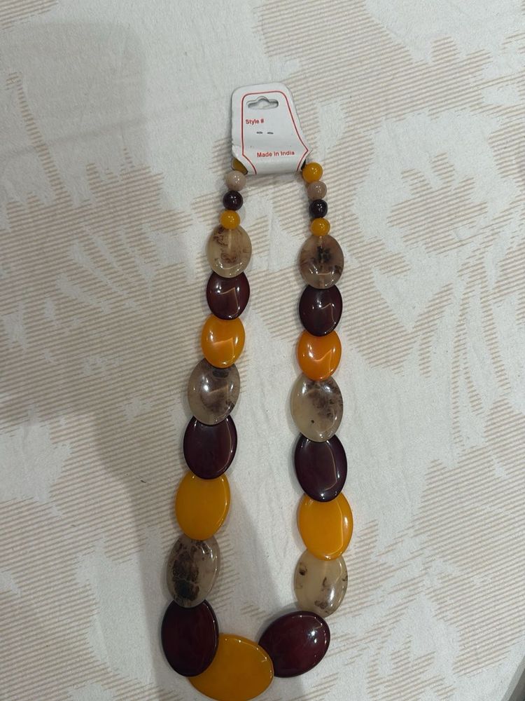 Chunky Beaded Statement Necklace
