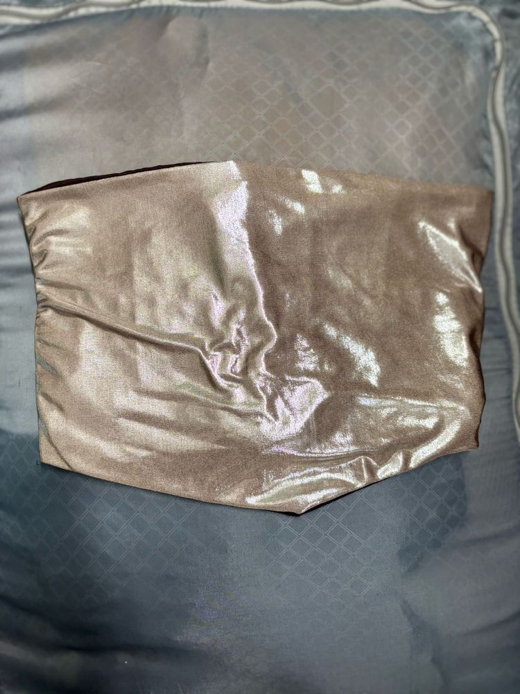 Sexy Metallic Tube Top