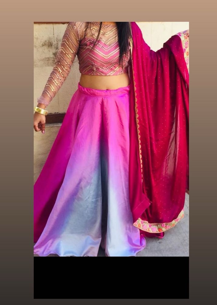 Ombre Lehenga Choli with Dupatta