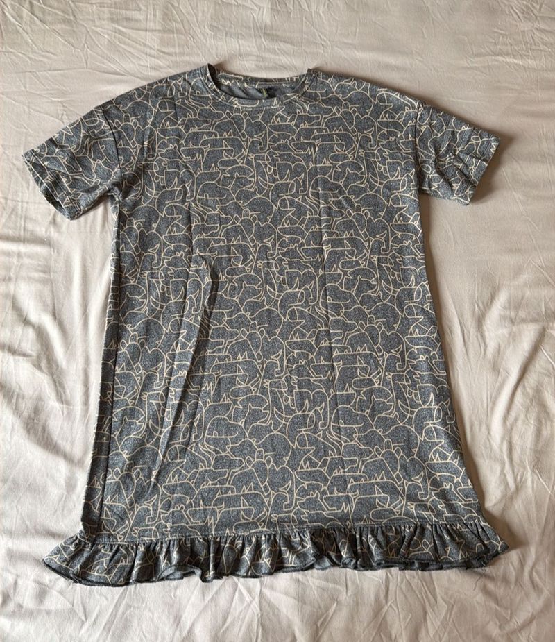 Cute Elephant Print Dress