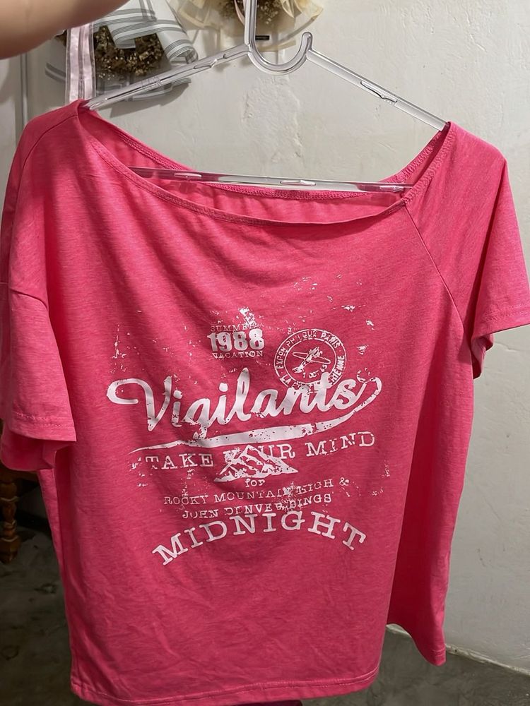 Pink Graphic T-Shirt