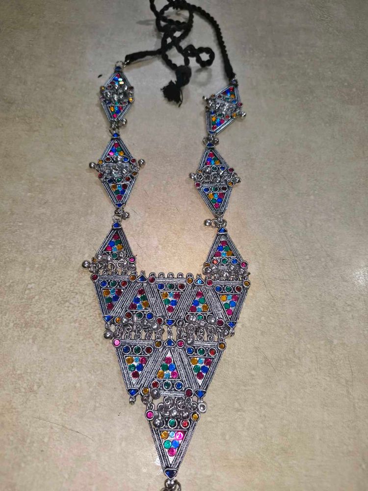 Bohemian Multicolored Choker Necklace