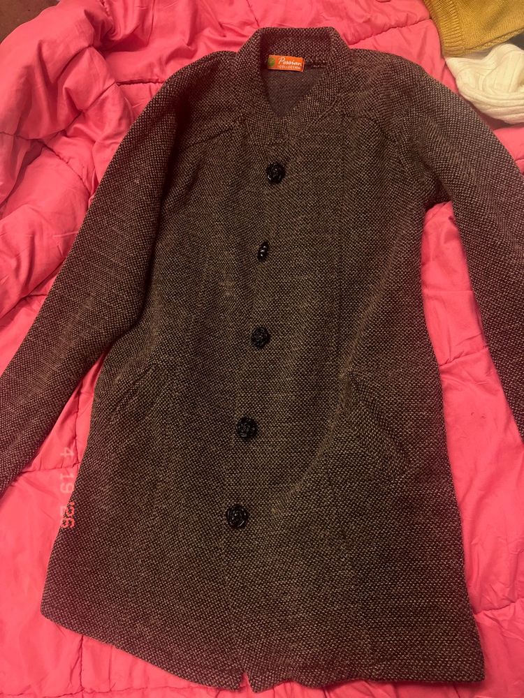 Stylish Women's Tweed Coat