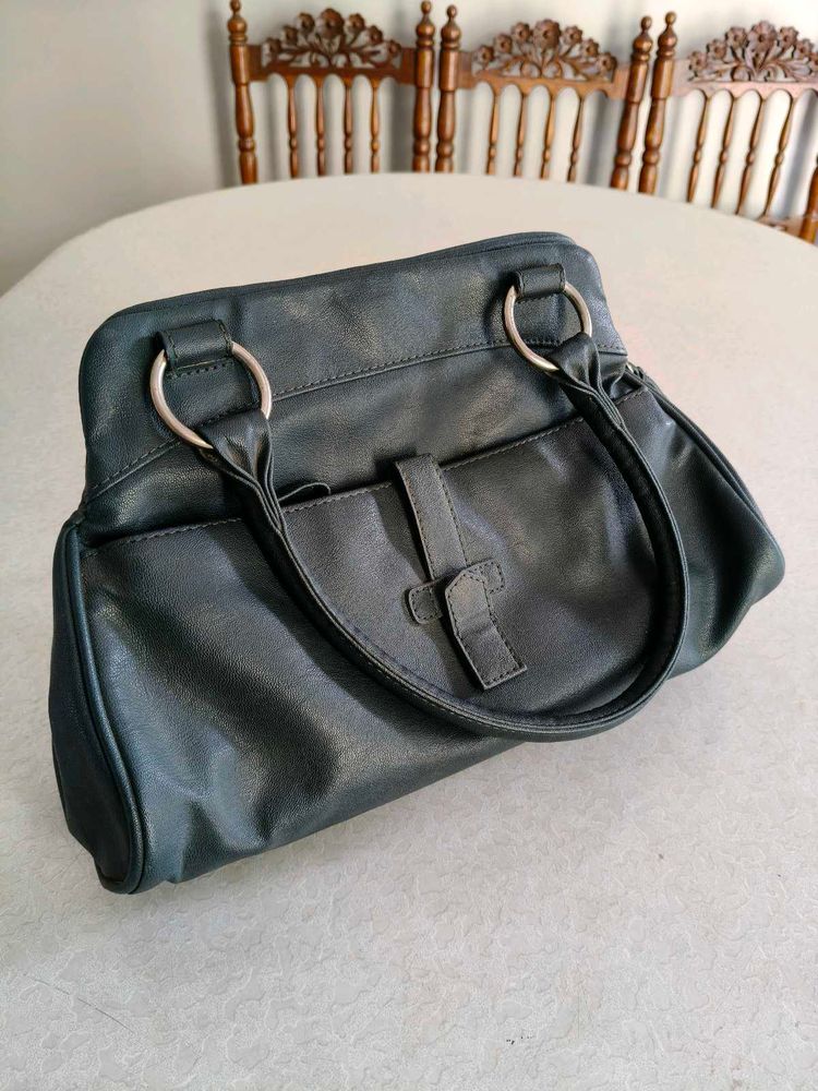 Stylish Dark Green Hobo Handbag