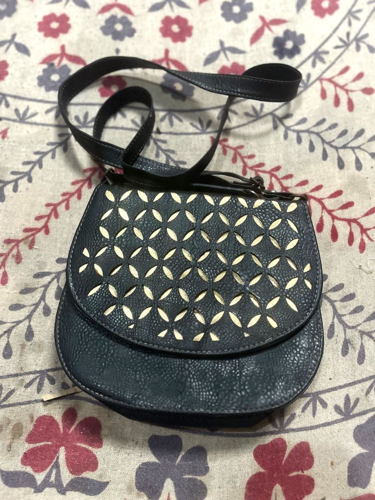 Stylish Laser-Cut Crossbody Bag