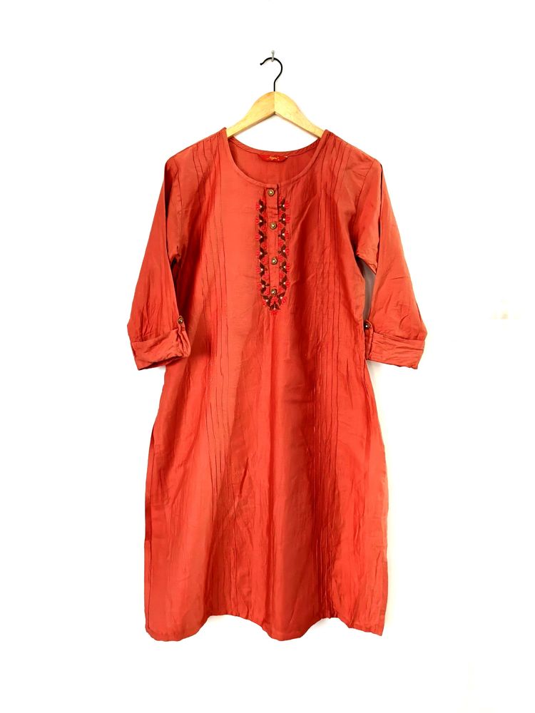 Rust Casual Kurta (Women's)