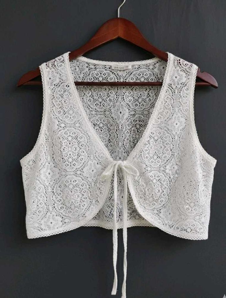 Cute Crop Tie-up Shrug🎀