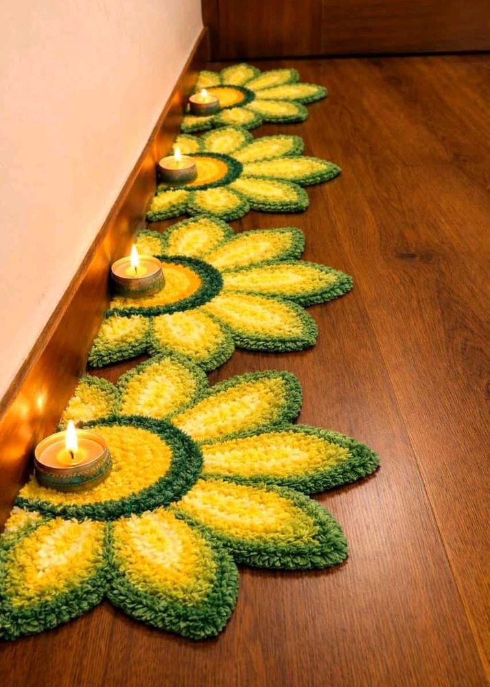 Handmade Flower Carpet Runner