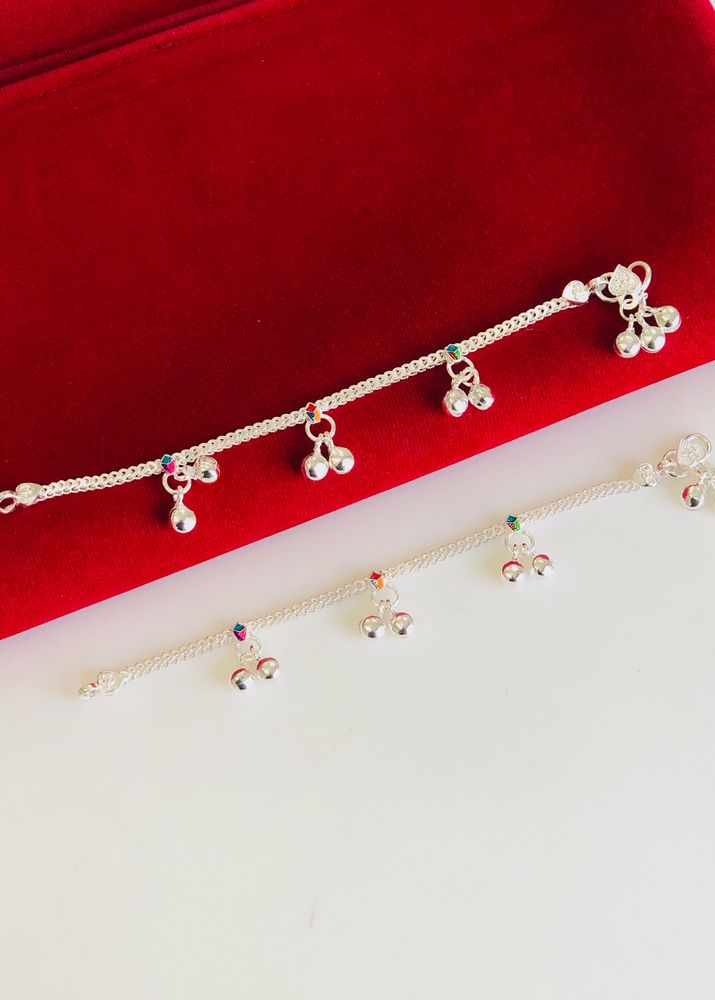 Pure Silver Kids Payal (wt:-17.300g)