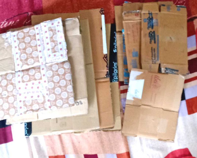 🌺15Cardboard Box &amp; 5 Xpress bees Shipping Labels