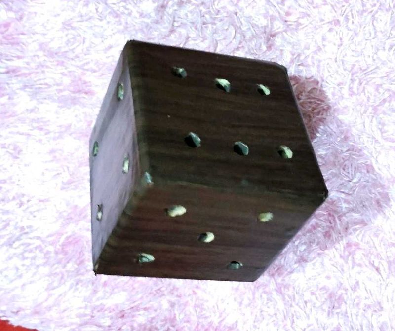 Big Wooden Dice Showpiece