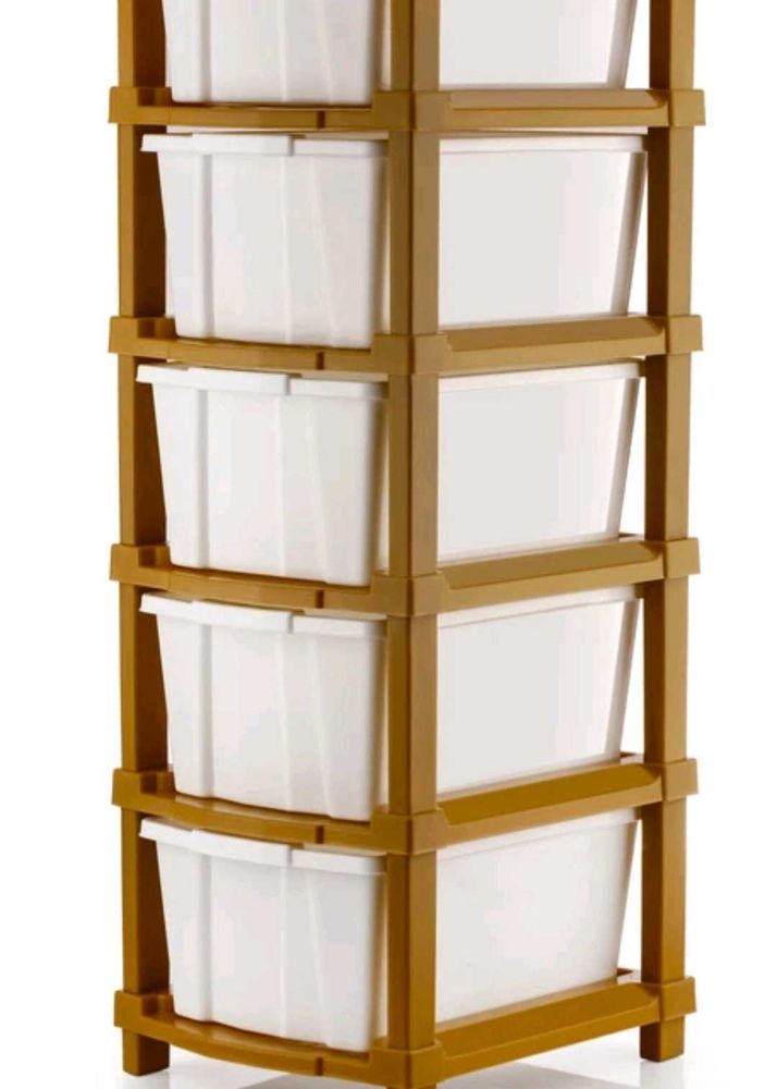 DIY Plastic Storage Drawer Unit - 5shelves
