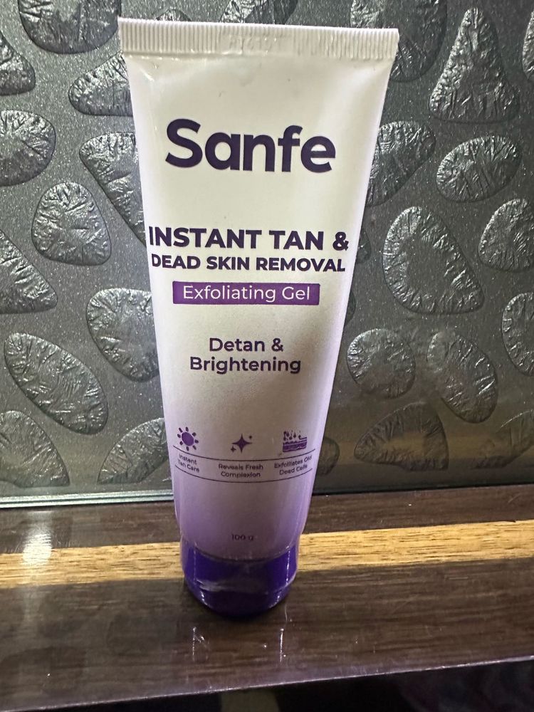 Sanfe Instant Tan &amp; Dead Skin Removal Gel( i used