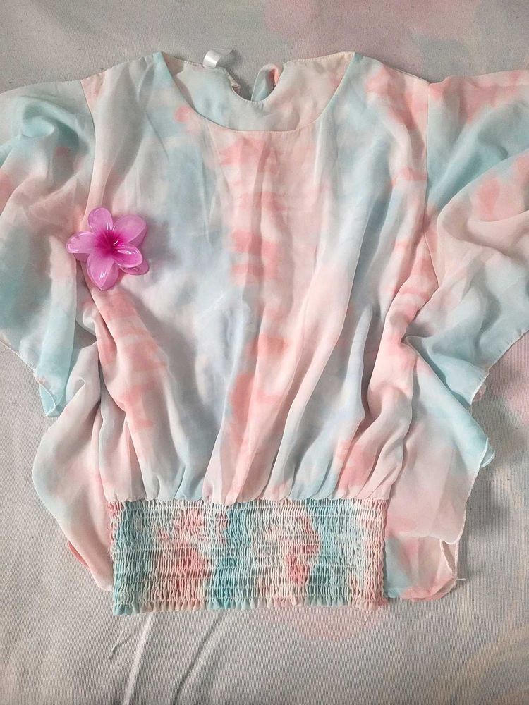 Boho Tie-Dye Crop Top