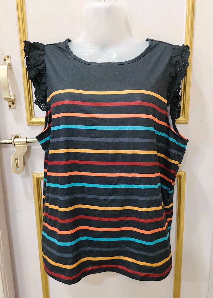 Striped Sleeveless Top