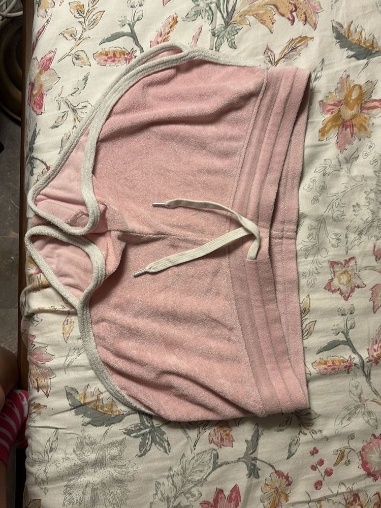 Pink Terry Cloth Shorts