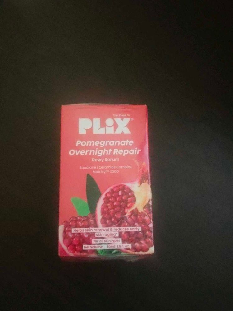 Plix Pomegranate Overnight Repair Dewy Serum