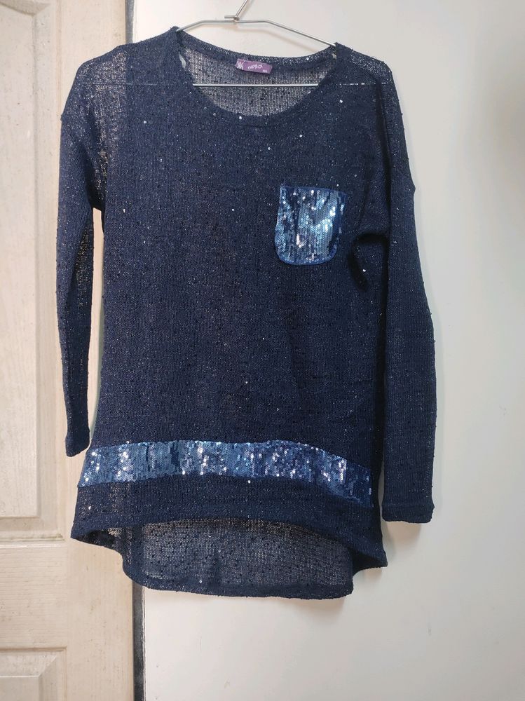 Stylish Party Wear Sequence Top