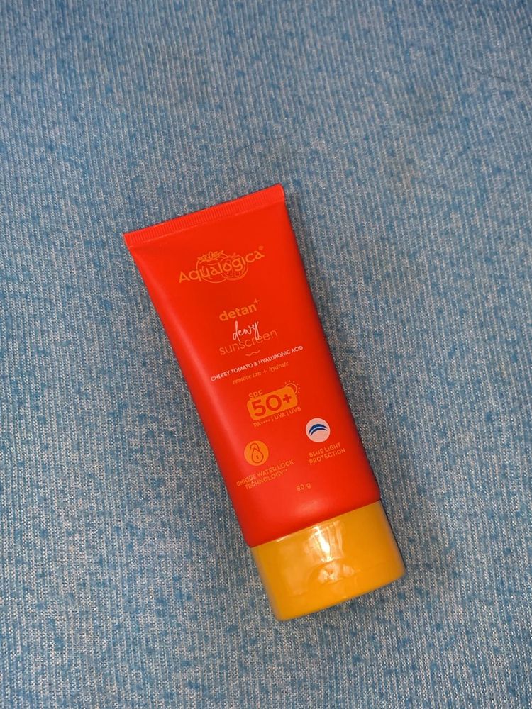 AQUALOGICA Detan+ Dewy Sunscreen, 80g
