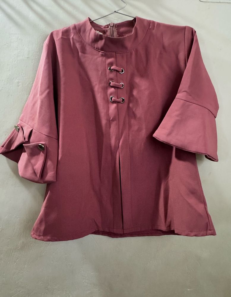 Stylish Bell Sleeve Blouse