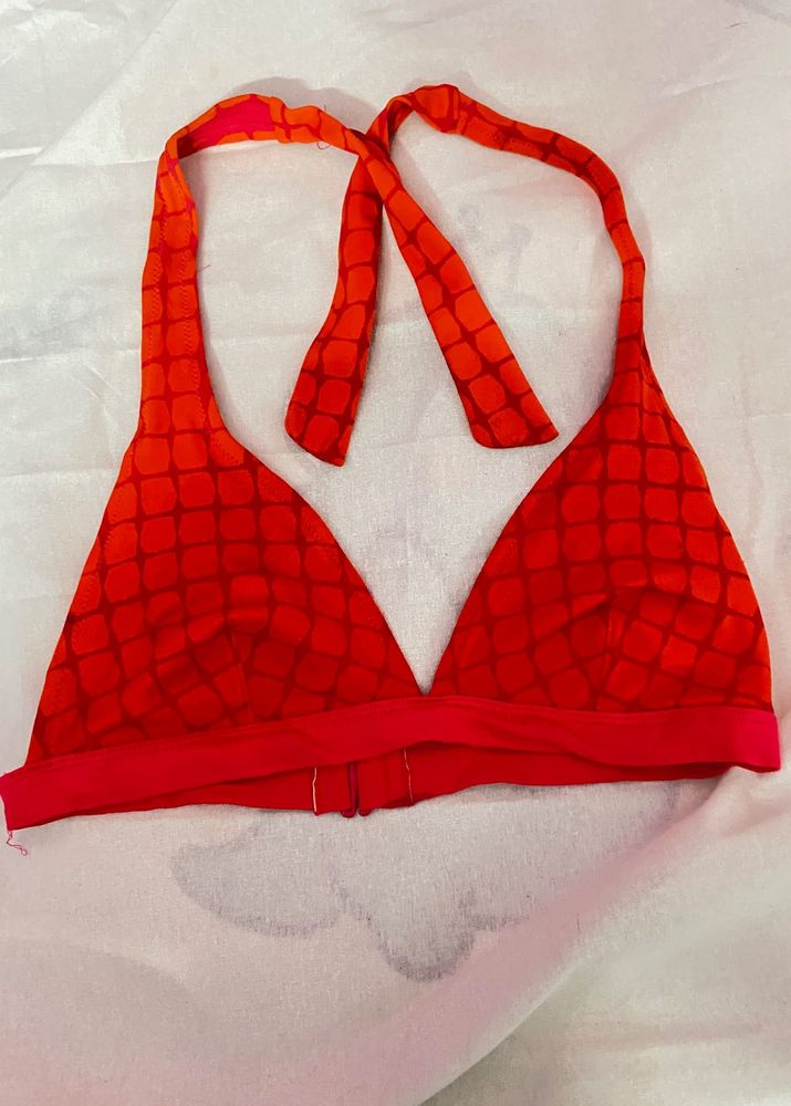 pink orange bikini top