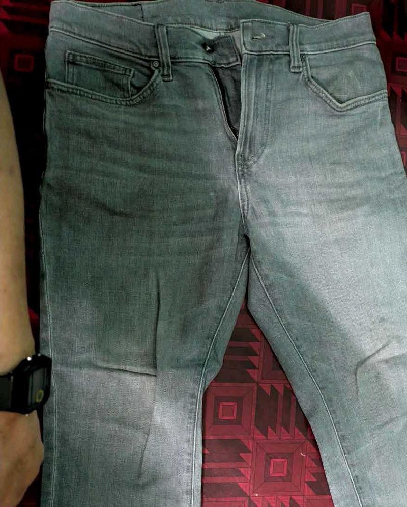 Grey Denim Jeans