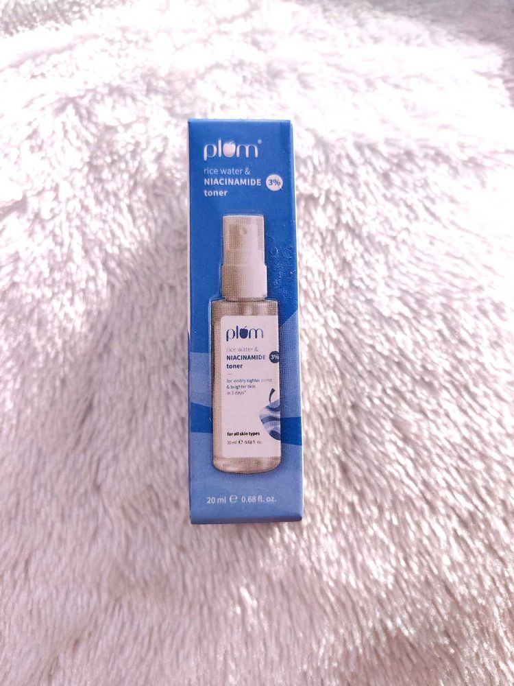 Plum 3% Niacinamide &amp; Rice Water Face Toner | Alco