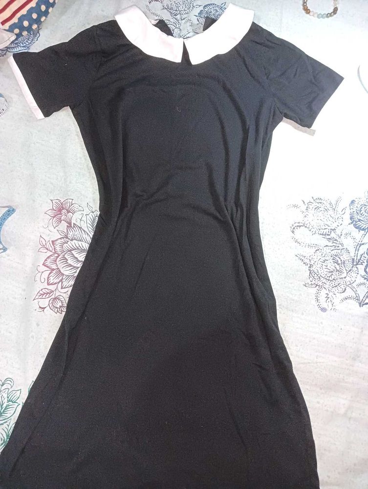 Black Peter Pan Collar Dress