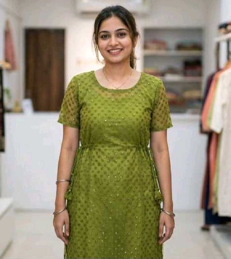 Beautiful Olive Green Kurta