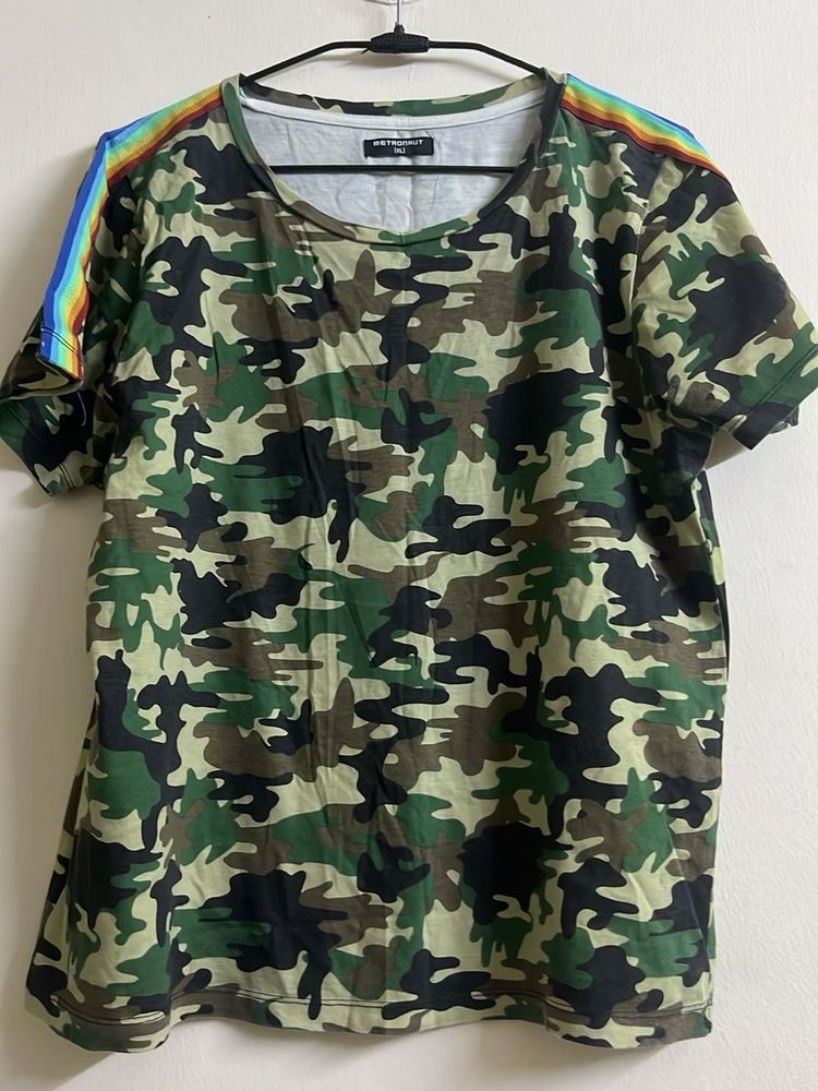 Army Print T-Shirt