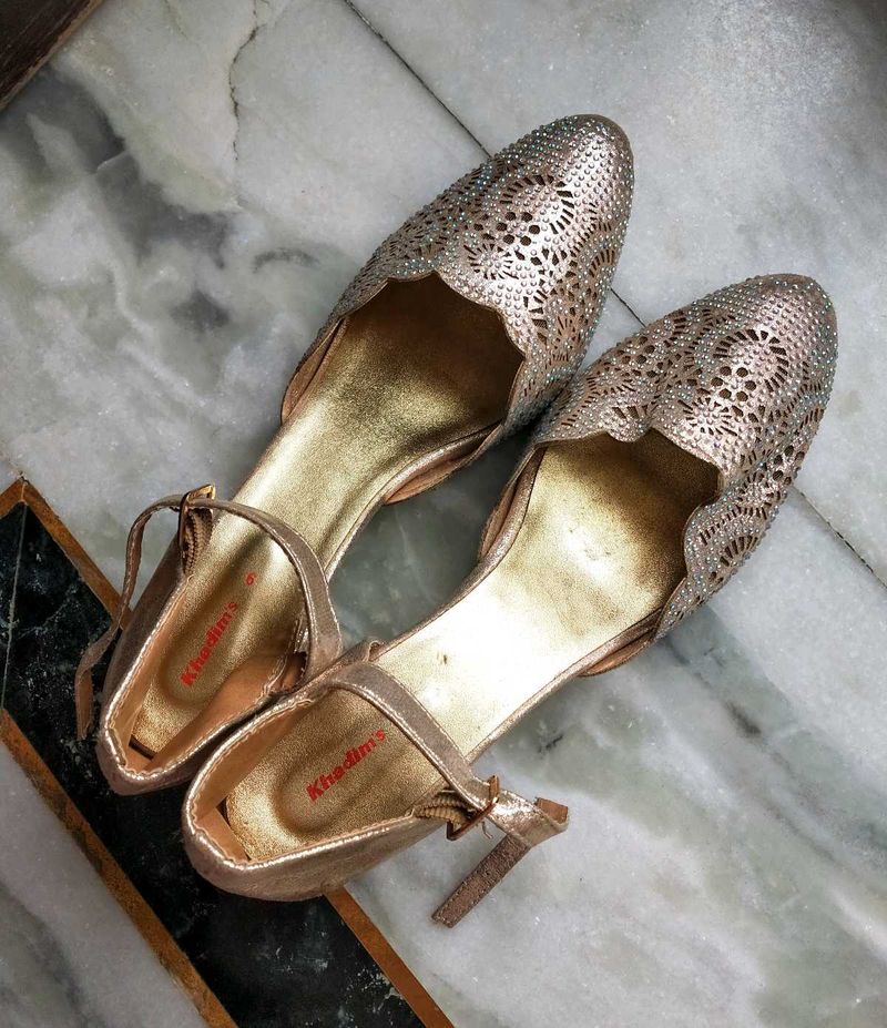 Khadims Mesh Sparkle Mules