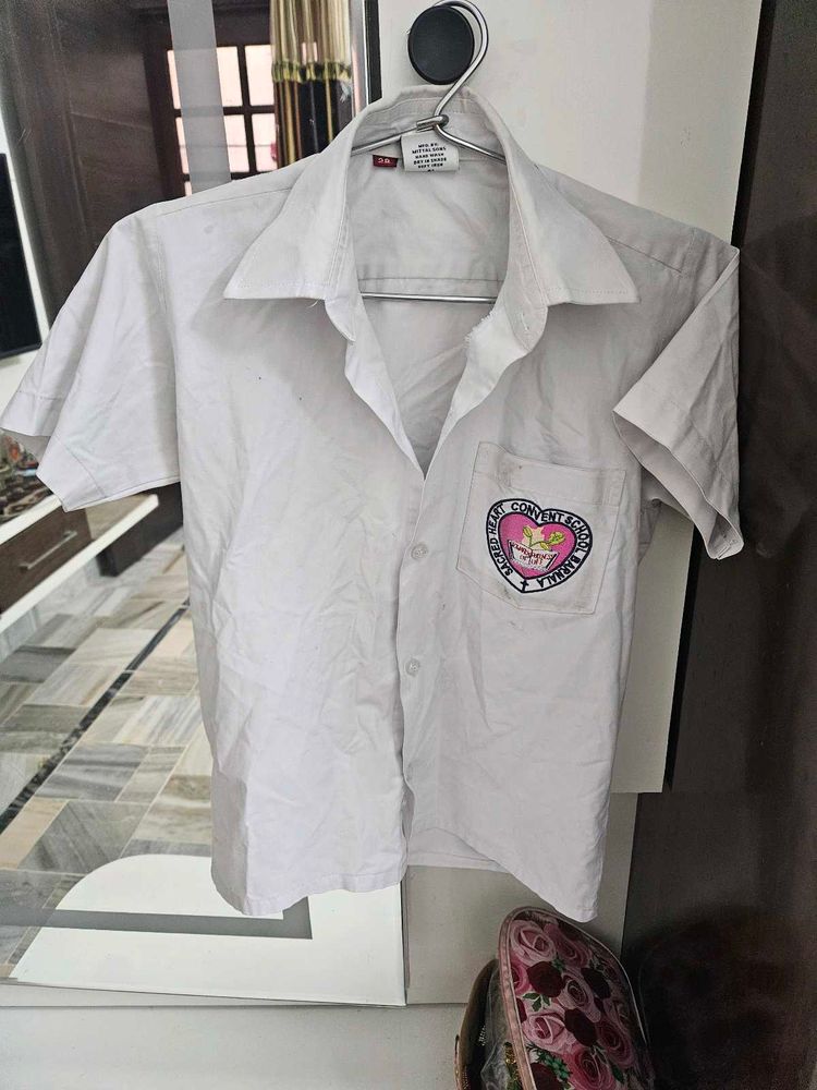 White Button-Up Shirt combo of 2