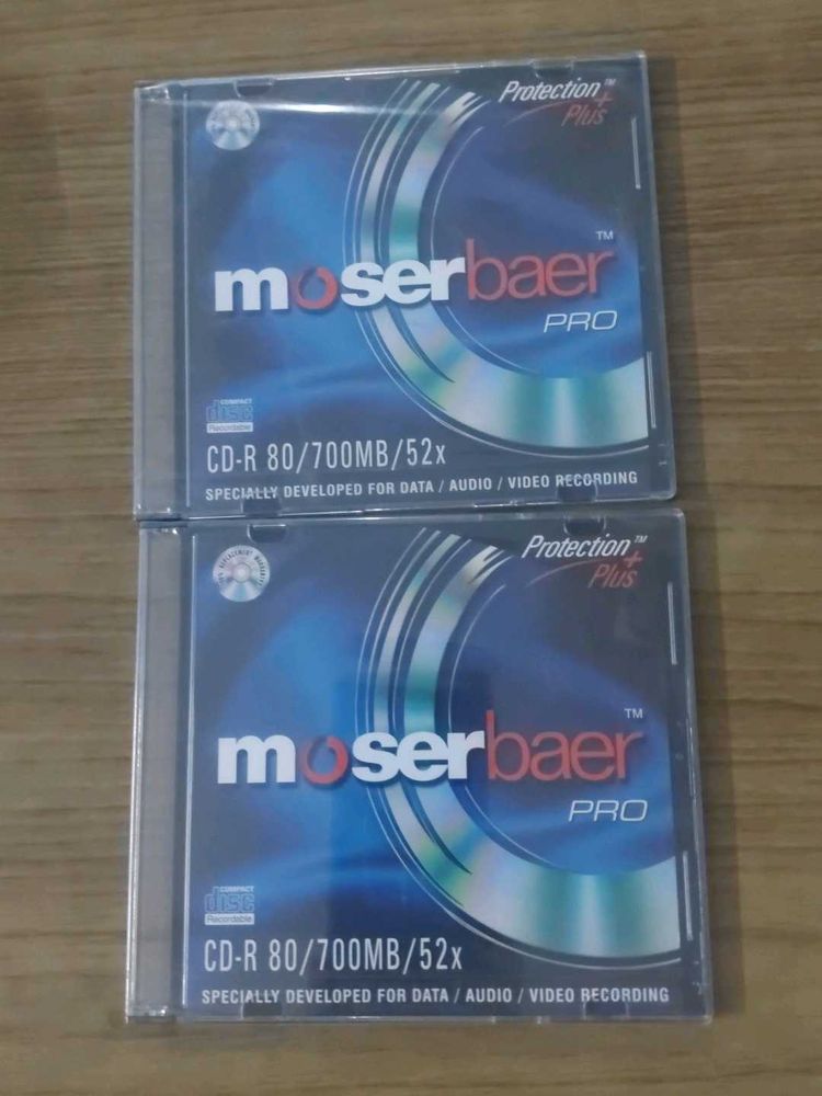 2x Moserbaer Pro Protectio plus CD- R discs