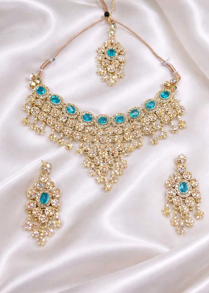 Sale 💰 Blue royal jewellery set